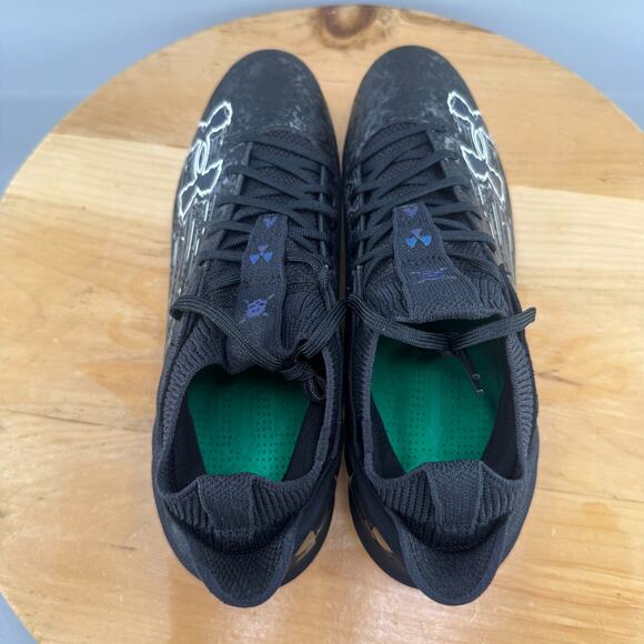 Under Armour Blur Smoke 2.0 MC Suede Mens Size 12.5 Football Cleats Black NEW - Picture 5 of 9